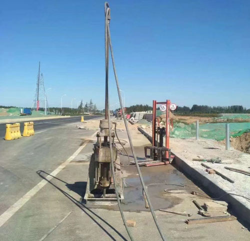 贵定公路高聚物注浆加固